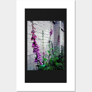 Purple Foxgloves Posters and Art
